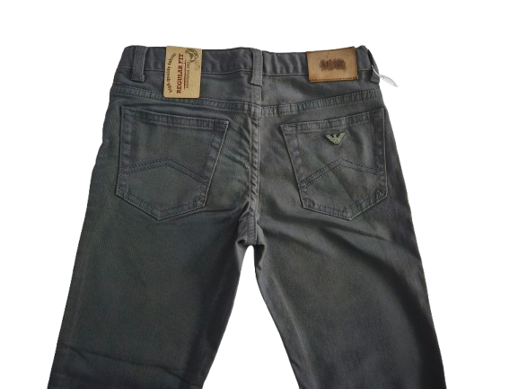 Boys Pants - Armani Junior kidswear -  Dark Grey Jeans