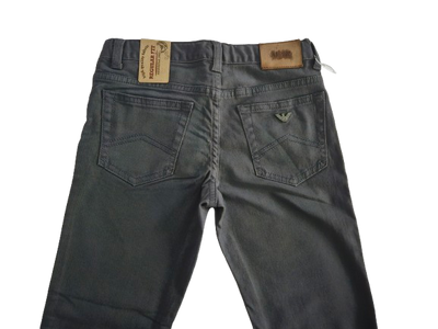 Boys Pants - Armani Junior kidswear -  Dark Grey Jeans