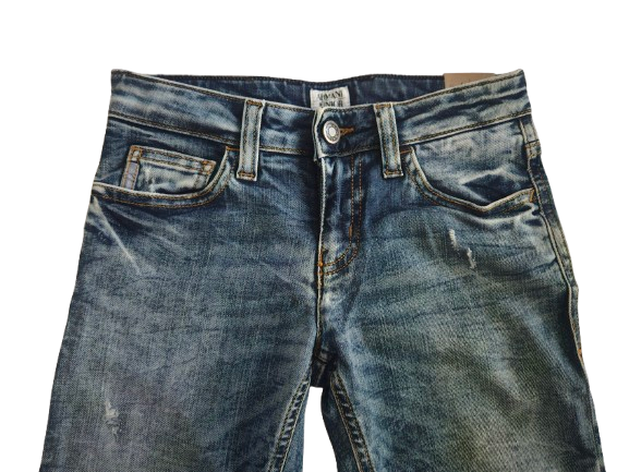 Boys Pants - Armani Junior kidswear - Blue Jeans