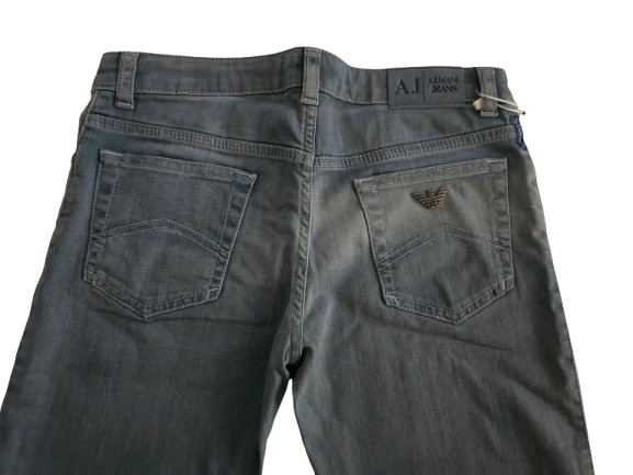 Boys Pants - Armani Junior kidswear -  Grey Jeans