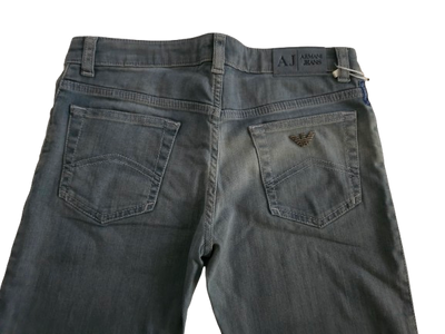 Boys Pants - Armani Junior kidswear -  Grey Jeans