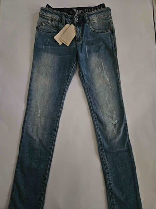 Pants - Armani -  Blue Rubbed Jeans