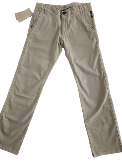 Boys Pants - Armani Junior kidswear - Beige Cotton