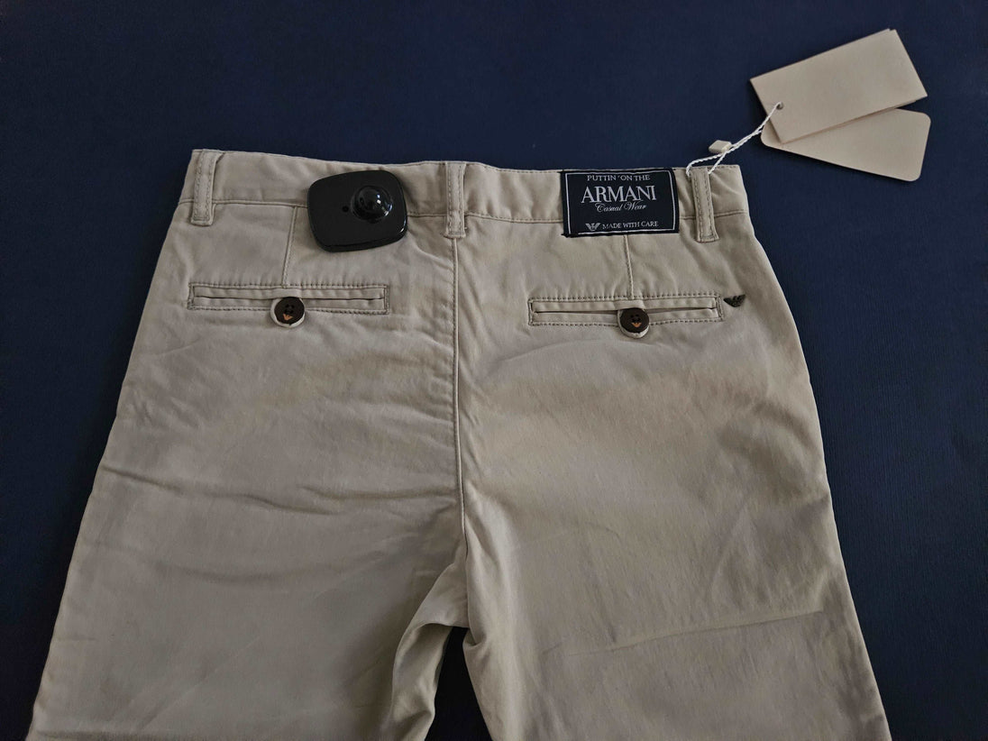 Pants - Armani - Beige Cotton