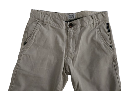 Boys Pants - Armani Junior kidswear - Beige Cotton