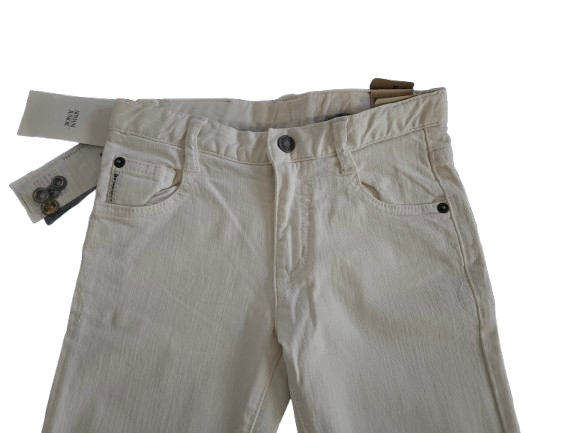 Boys Pants - Armani Junior kidswear - White Jeans