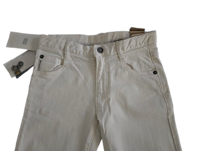 Boys Pants - Armani Junior kidswear - White Jeans