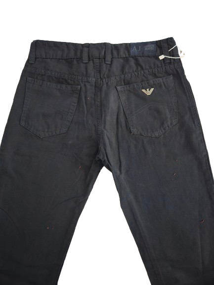 Boys Pants - Armani Junior kidswear - Navy Jeans