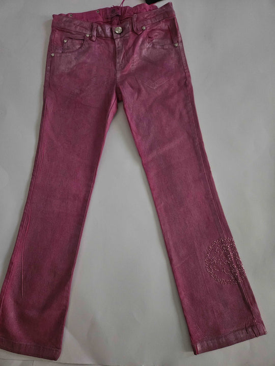 Pants - Versace - Metalic Fuxia Jeans