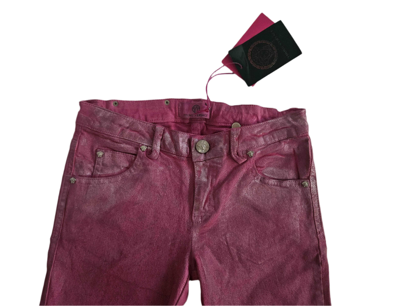 Pants - Versace - Metalic Fuxia Jeans