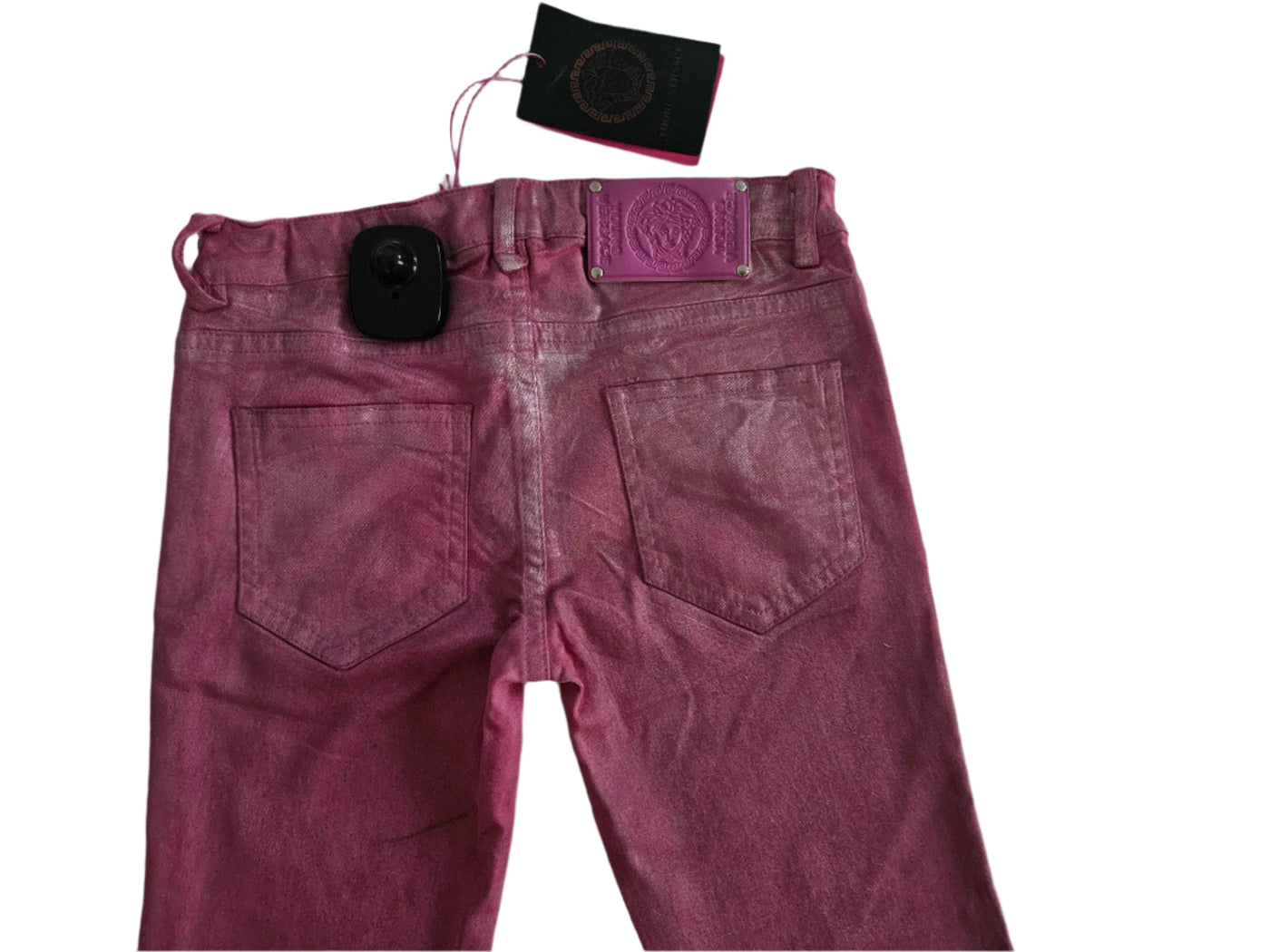 Pants - Versace - Metalic Fuxia Jeans