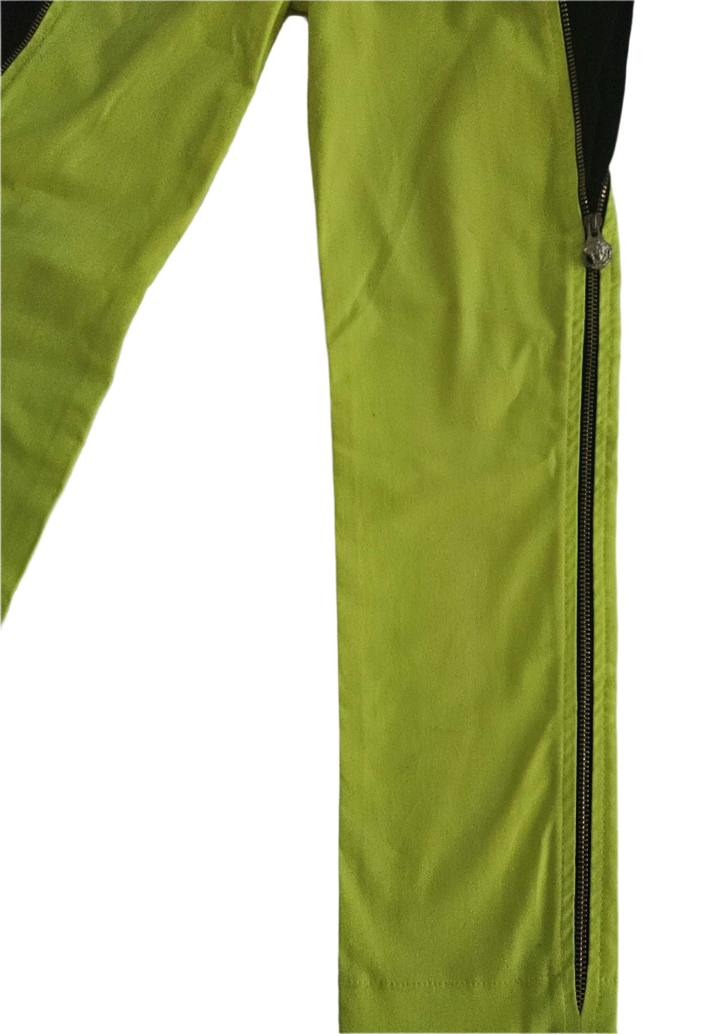 Pants - Versace - Black & Yellow with Zipper