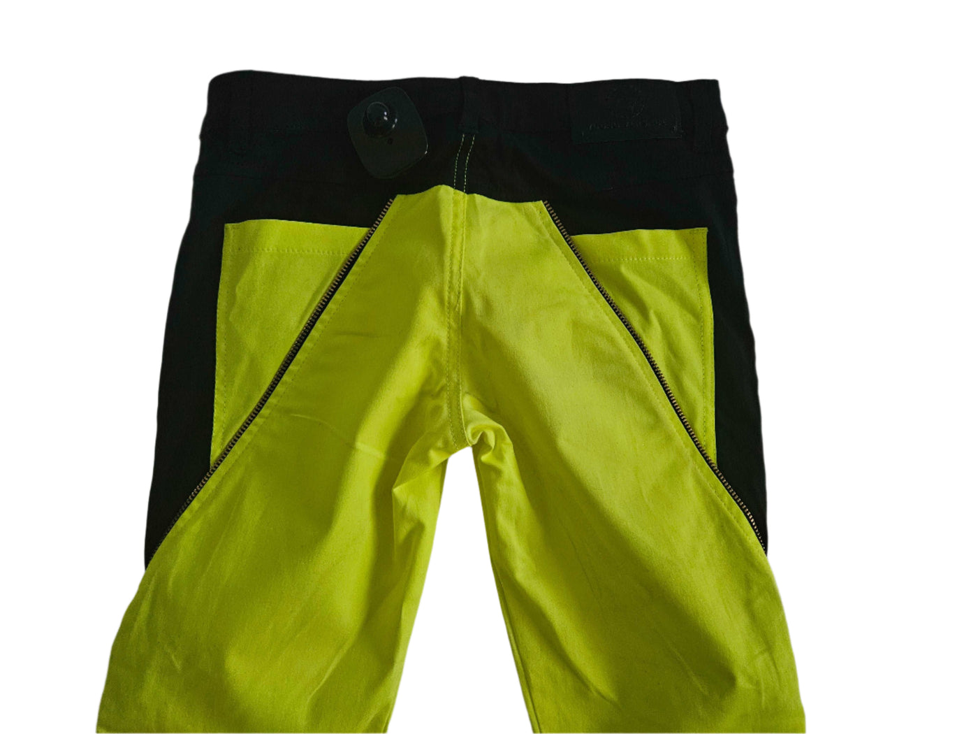 Pants - Versace - Black & Yellow with Zipper