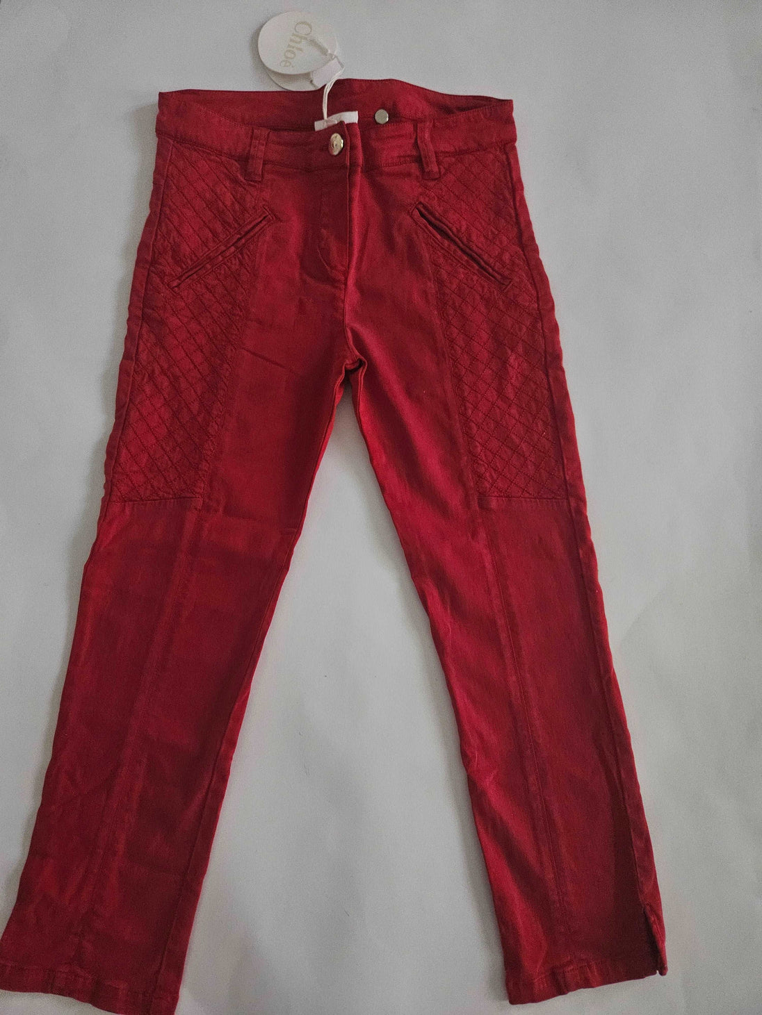 Pants - Chloé - Red Cotton