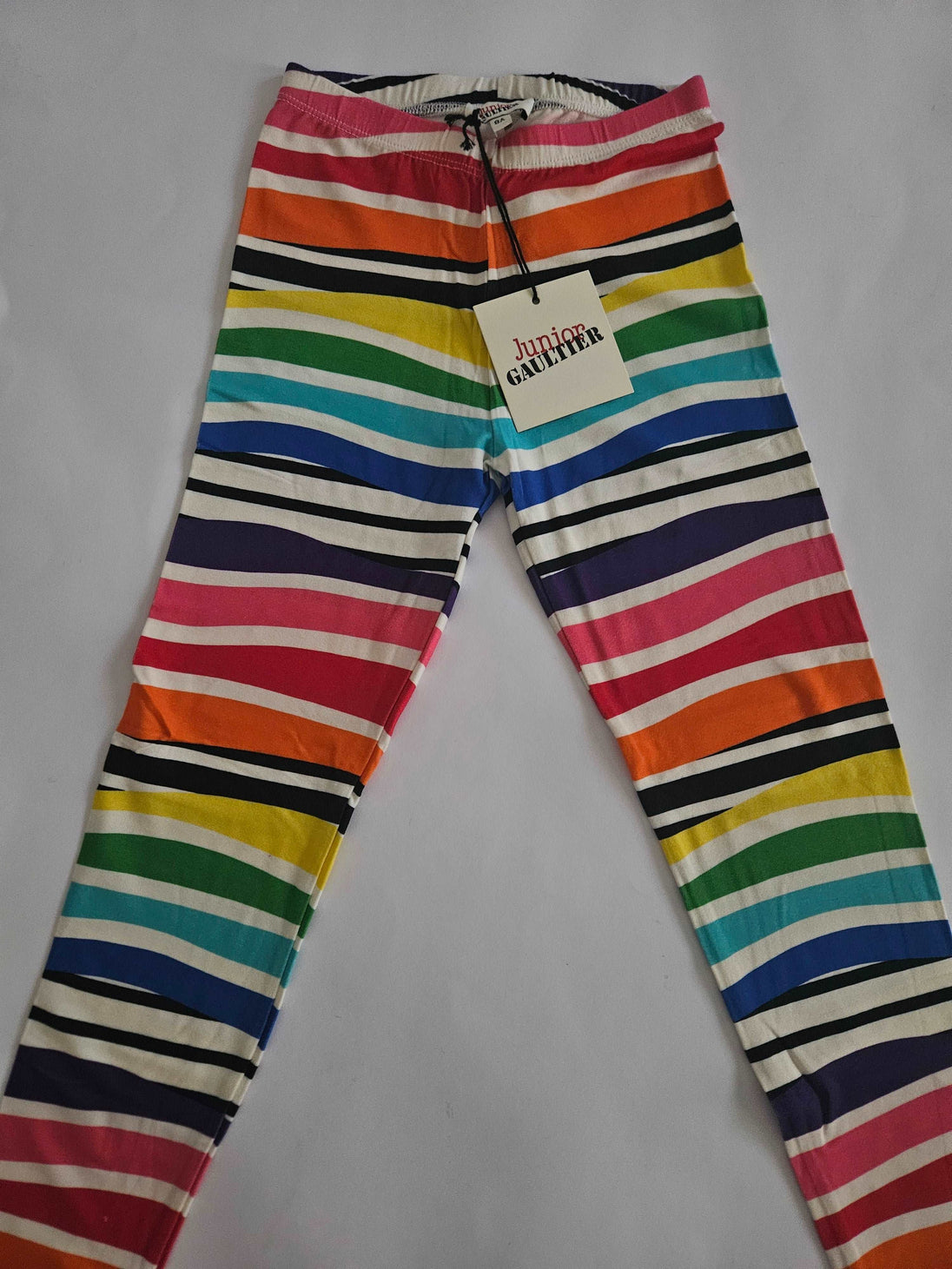 Pants - Jean Paul Gaultier - Colorful Stripes Cotton Legging Pants