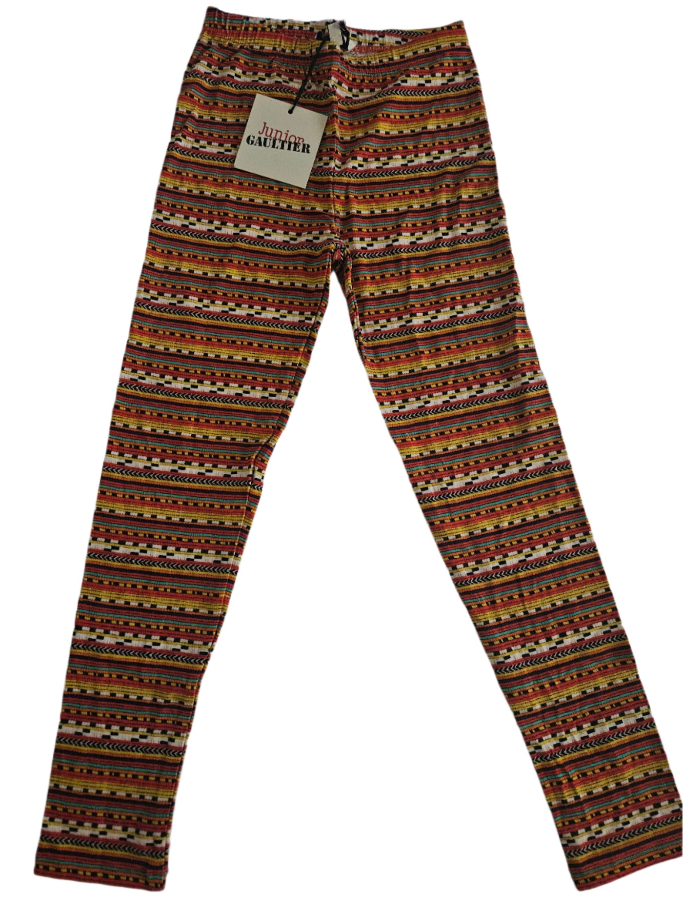 Pants - Jean Paul Gaultier - Multicolor Cotton Legging Pants