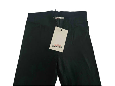 Pants - Jean Paul Gaultier - Black Metalic Cotton Legging Pants