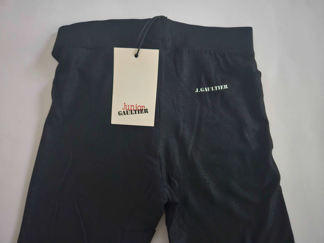 Pants - Jean Paul Gaultier - Black Metalic Cotton Legging Pants