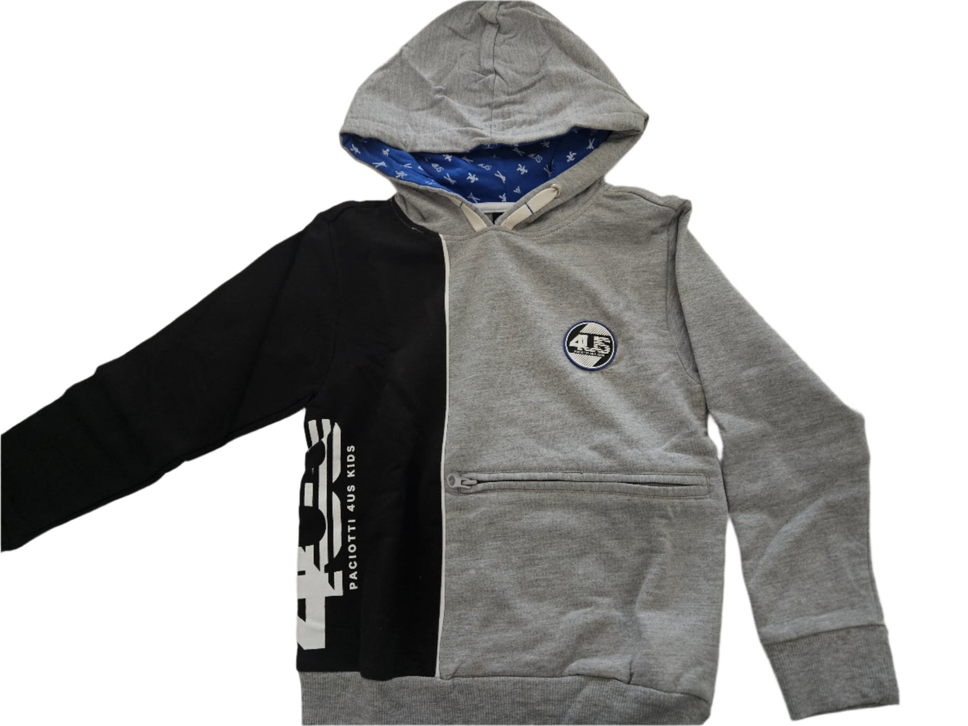 Boys Training BodySuit -  Cesare Paciotti Kids -Gray Hoodie & Pants