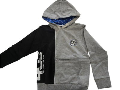 Boys Training BodySuit -  Cesare Paciotti Kids -Gray Hoodie & Pants