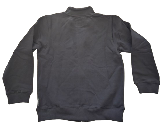 Boys Sweatshirt - Armani Junior kidswear - Navy Zipped up Sweatshirt