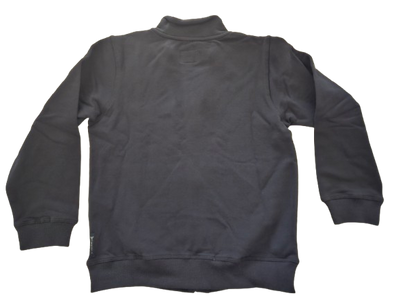 Boys Sweatshirt - Armani Junior kidswear - Navy Zipped up Sweatshirt