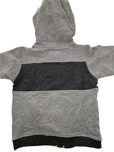 Boys Training BodySuit -  Armani Junior kidswear  - Gray Zipped Up Hoodie & Pants