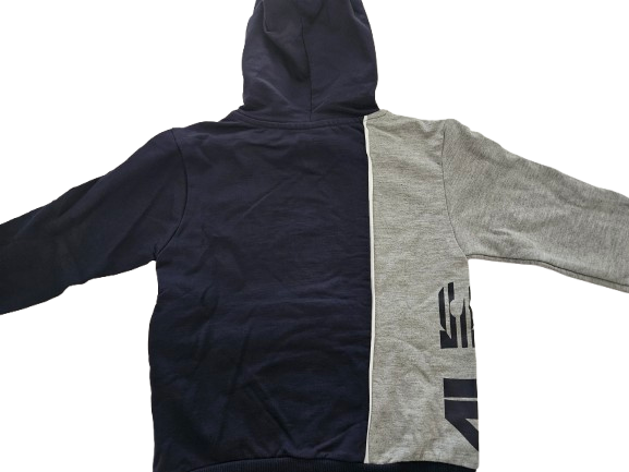 Boys Hoodie -  Cesare Paciotti Kids - Gray & Navy Hoodie