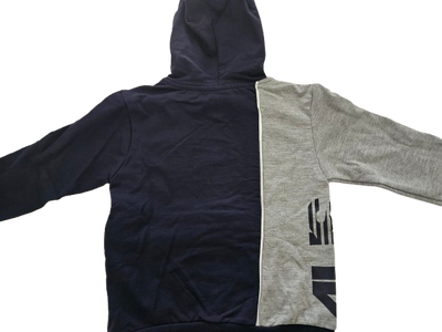 Boys Hoodie -  Cesare Paciotti Kids - Gray & Navy Hoodie