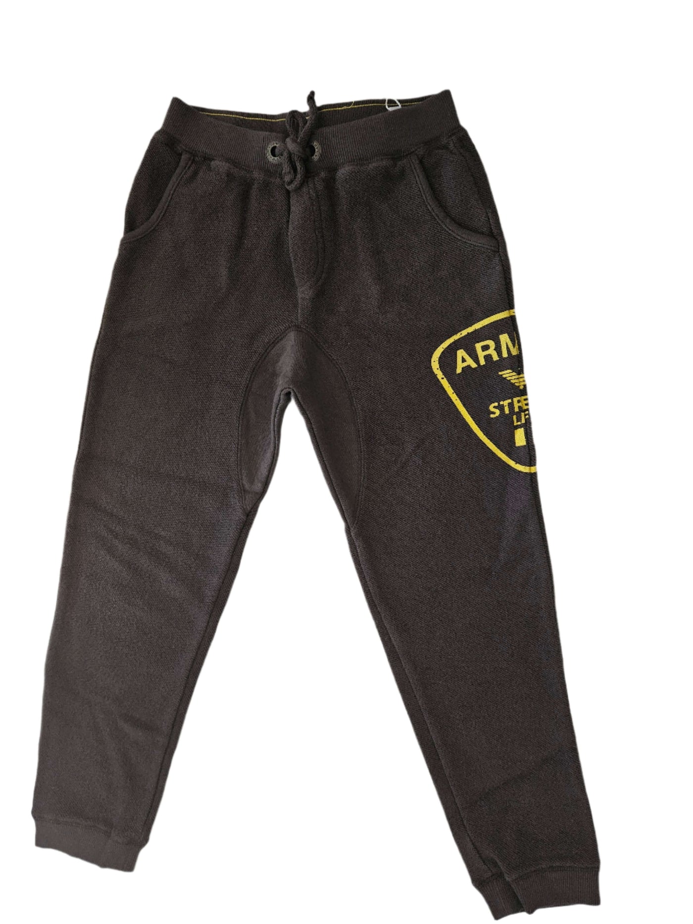 Boys Pants - Armani Junior kidswear - Brown joggers