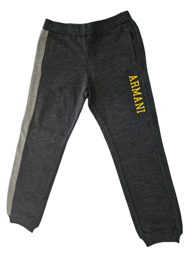Boys Training BodySuit -  Armani Junior kidswear  - Gray Zipped Up Hoodie & Pants