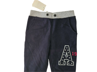 Boys Pants - Armani Junior kidswear - Navy joggers