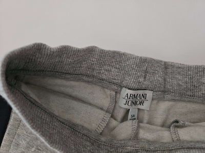 Boys Pants - Armani Junior kidswear - Gray joggers