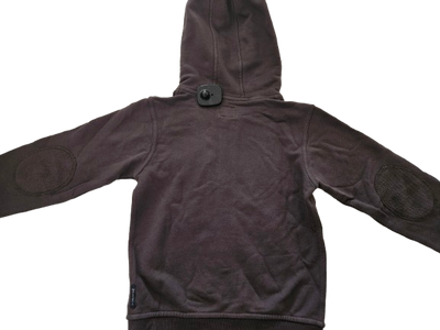 Boys Sweatshirt - Armani Junior kidswear - Brown Zipped up Hoodie