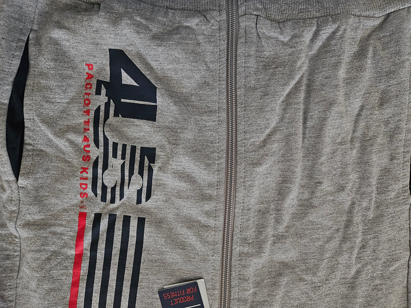 Boys Sweatshirt-  Cesare Paciotti Kids - Gray Zipped Up Hoodie