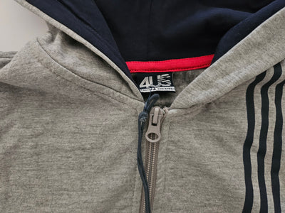 Boys Sweatshirt-  Cesare Paciotti Kids - Gray Zipped Up Hoodie