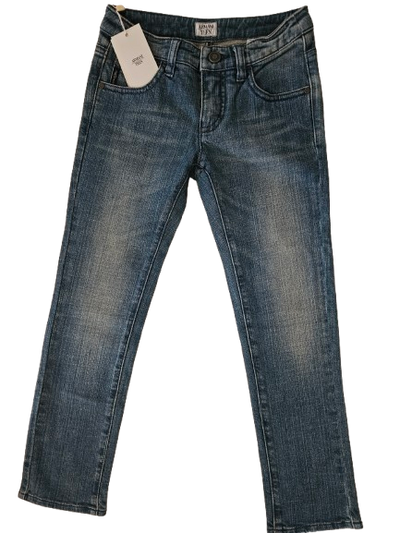 Girls Pants - Armani Junior kidswear - Blue Jeans