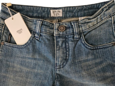 Girls Pants - Armani Junior kidswear - Blue Jeans