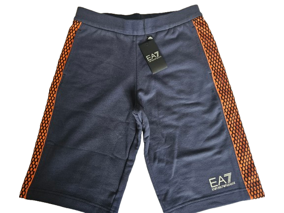Boys Shorts - EA7 kidswear - Navy Bermuda