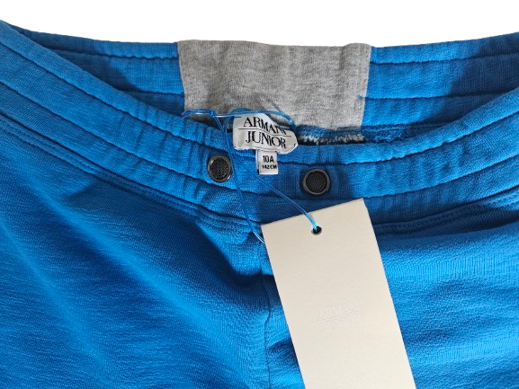 Boys Shorts - Armani Junior kidswear - Ocean Blue Bermuda