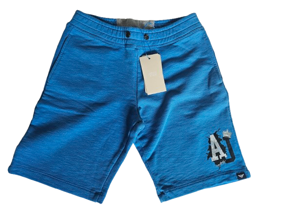 Boys Shorts - Armani Junior kidswear - Ocean Blue Bermuda
