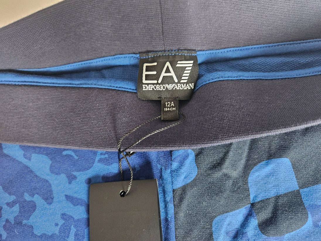 Shorts - EA7 - Blue-Black BarmudaShorts - EA7 - Blue-Black Barmuda