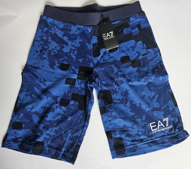 Shorts - EA7 - Blue-Black BarmudaShorts - EA7 - Blue-Black Barmuda