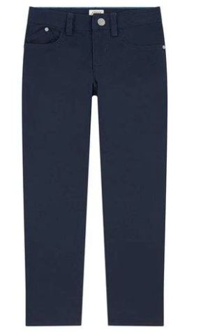 Boys Pants - Armani Junior kidswear - Navy Cotton