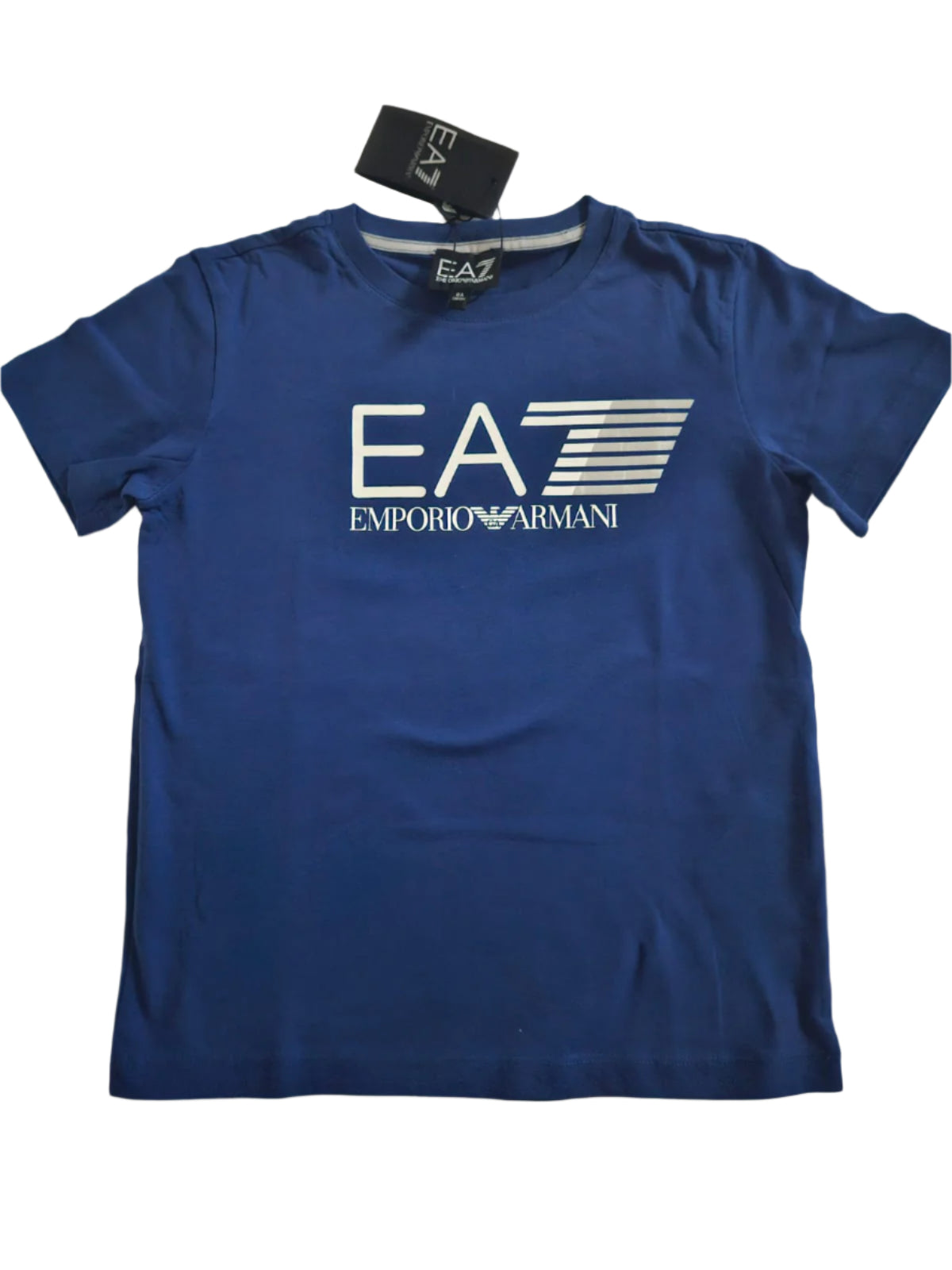 Boys T-Shirt - EA7 kidswear - Blue Tricot