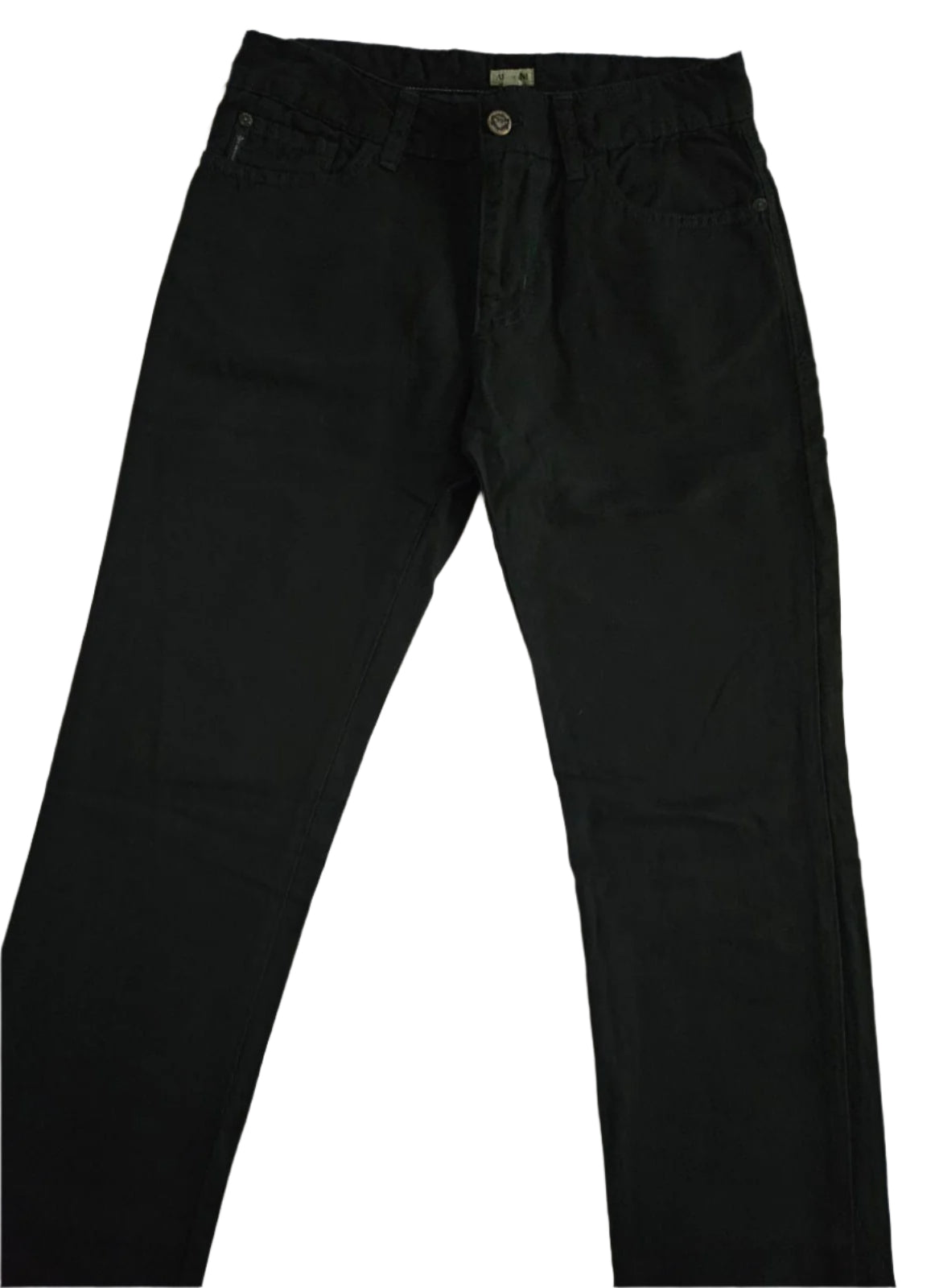 Boys Pants - Armani Junior kidswear - Black-Navy Cotton